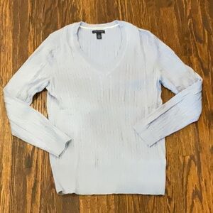 Light Blue V-Neck Sweater